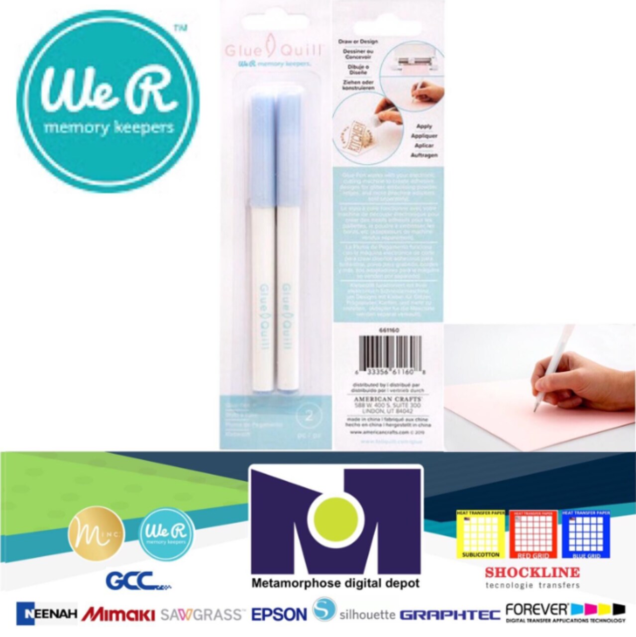 American Crafts We R Memory Keepers - Glue Quill - Glue Pens 661160
